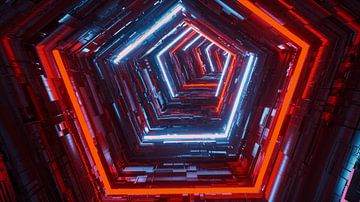 een futuristische tunnel achtergrond van Rainer Zapka