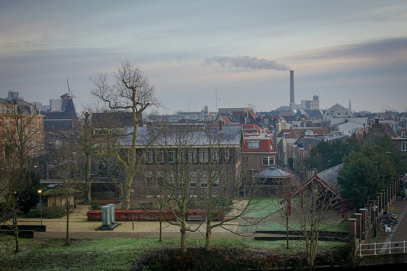 Vue de Leyde par Dirk van Egmond