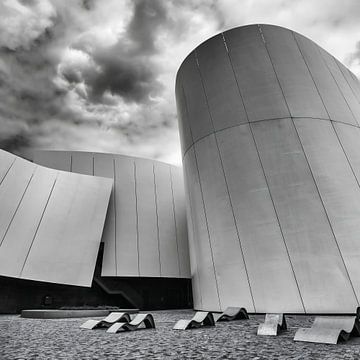Ozeaneum Stralsund in Schwarz-Weiß von Alexander Baumann