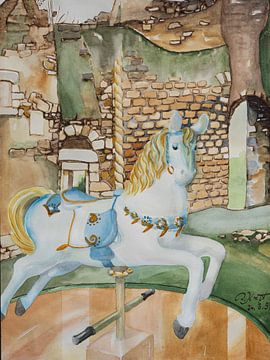 The beautiful carousel horse from France by Renate Kreft