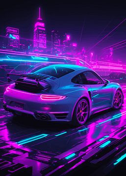 Porsche 911 Neon 3 van MIROKU