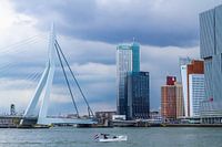 Schipper op de Nieuwe Maas | Kop van Zuid | Rotterdam Photo print