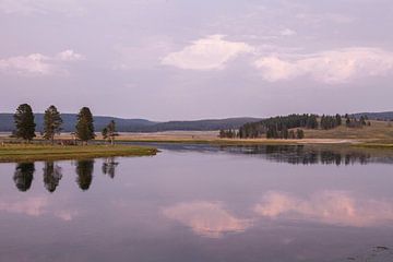 Le lac Yellowstone, sur Afke van den Hazel