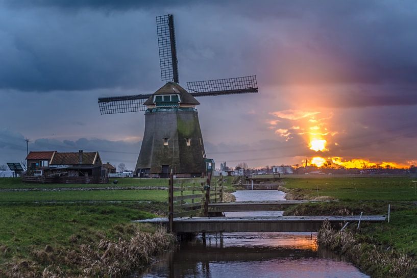 Sunset mill by Patrick Herzberg