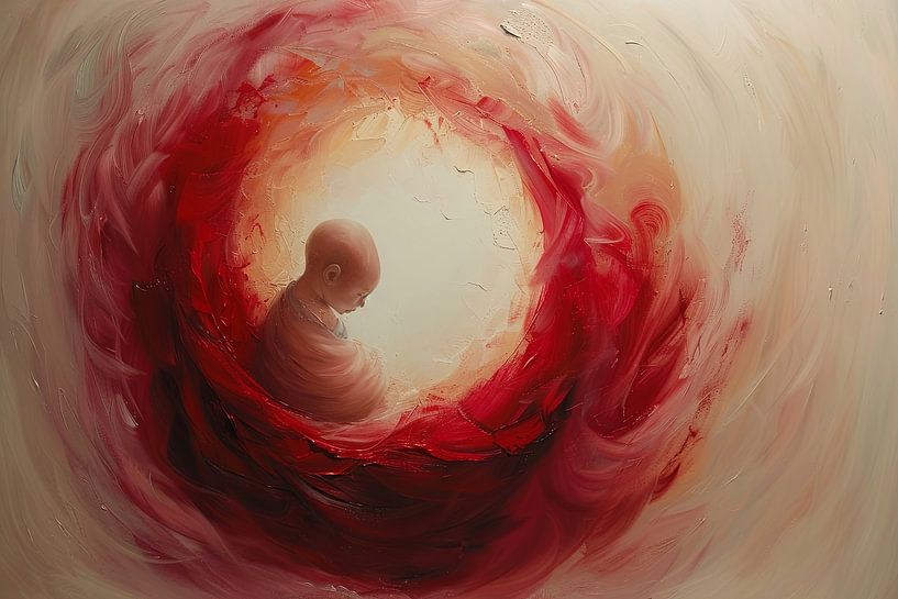 Baby im Mutterleib digitales Bild von Egon Zitter