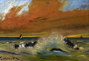 Louis Eilshemius, Sonnenuntergang - 1916
