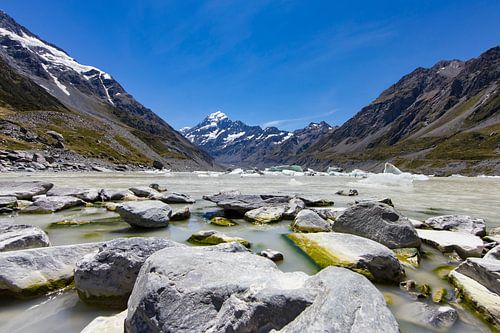 Hooker Valley Track, Mt Cook, Nieuw Zeeland