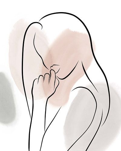 Lined Lady I , Sarah Leonard by PI Creative Art