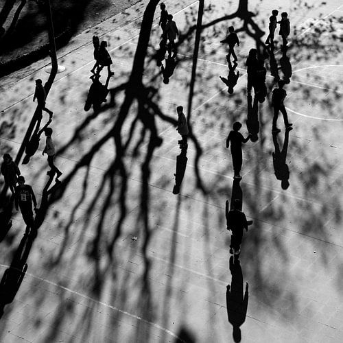 children playing in a schoolyard