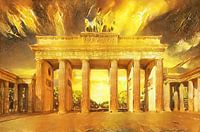 Brandenburger Tor Art goud stijl