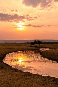 Coucher de soleil africain sur Gijs de Kruijf