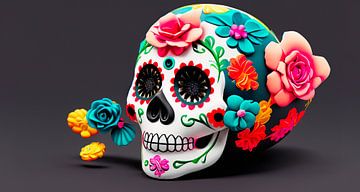 Mexican Totenkopfschädel von Mustafa Kurnaz