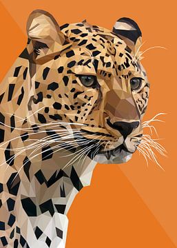 Guépard en Low Poly sur Yoga Art 15