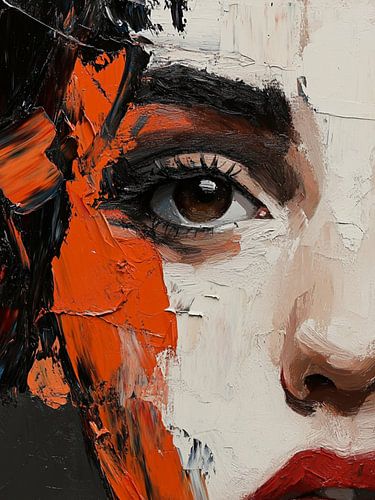 Portrait abstrait moderne