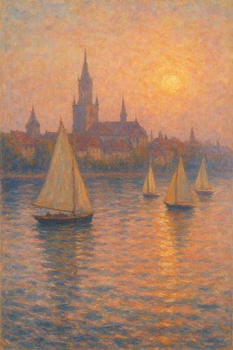 Bodenmeer Zonsondergang