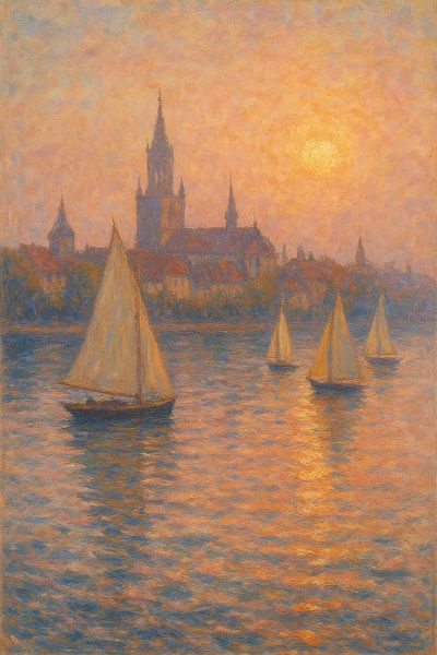 Coucher de soleil sur le lac de Constance par Travel Shop