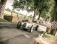Auto Union Grand Prix Rennwagen Typ C V16 Silberpfeil fährt schnell