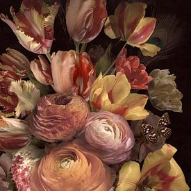 Royalistic II bloemstilleven van Sander Van Laar