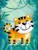 Tijger in de jungle