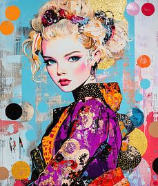 Porträt einer Frau von Blickfänger Gemälde