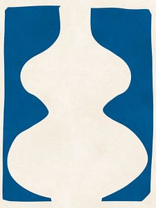 Vase sur fond bleu 3