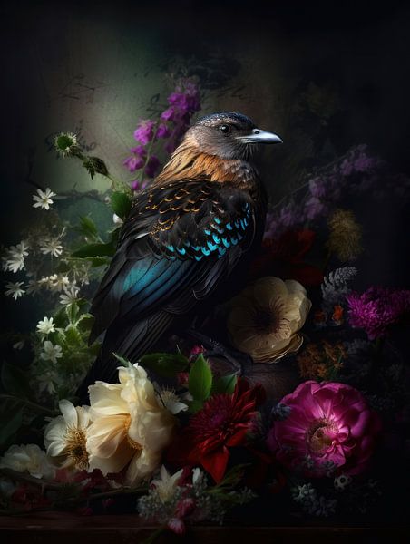 A Bird in Rembrandt Light by Eva Lee