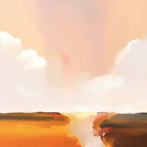 Abstrakte Landschaft "Die Schlucht"