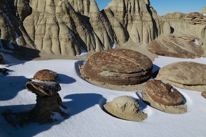 Zone d'étude de la nature sauvage d'Ah-Shi-Sle-Pah en hiver ,Nouveau-Mexique,USA par Frank Fichtmüller