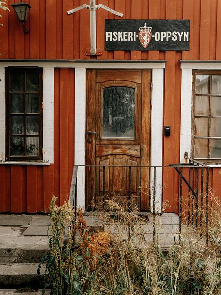 Fishing door in Henningsvær by Marèl Katier