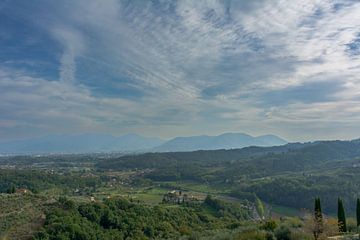 Le paysage vallonné de la Toscane sur Mark Scholten