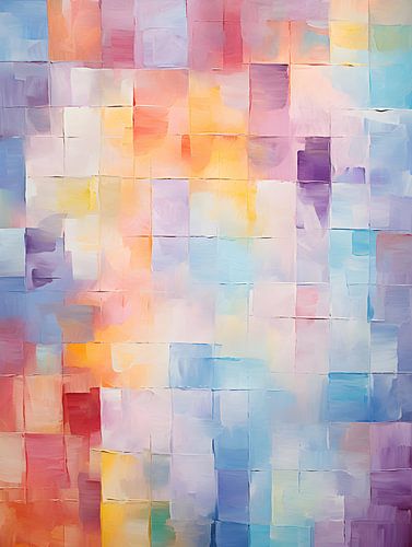 Kleurrijk olieverfschilderij V3