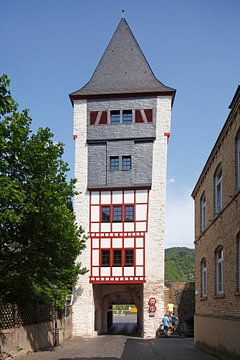 Munttoren, Bacharach am Rhein, Unesco Werelderfgoed Obermittelrheintal, Rijnland-Palts, Duitsland, E van Torsten Krüger