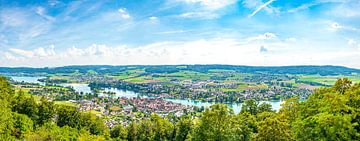 Stein am Rhein im Sommer am Ufer des Rheins von Sjoerd van der Wal Fotografie