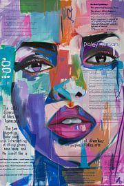 Face in colours and textures by Poster Art Shop