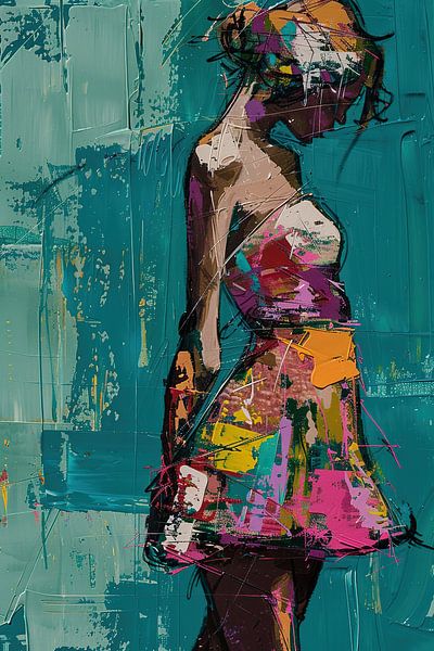Frau Farben von Kunst Laune