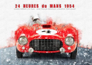 Ferrari 375 Plus Le Mans Winnaar 1954 van Theodor Decker