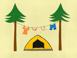 De gele tent, grafisch
