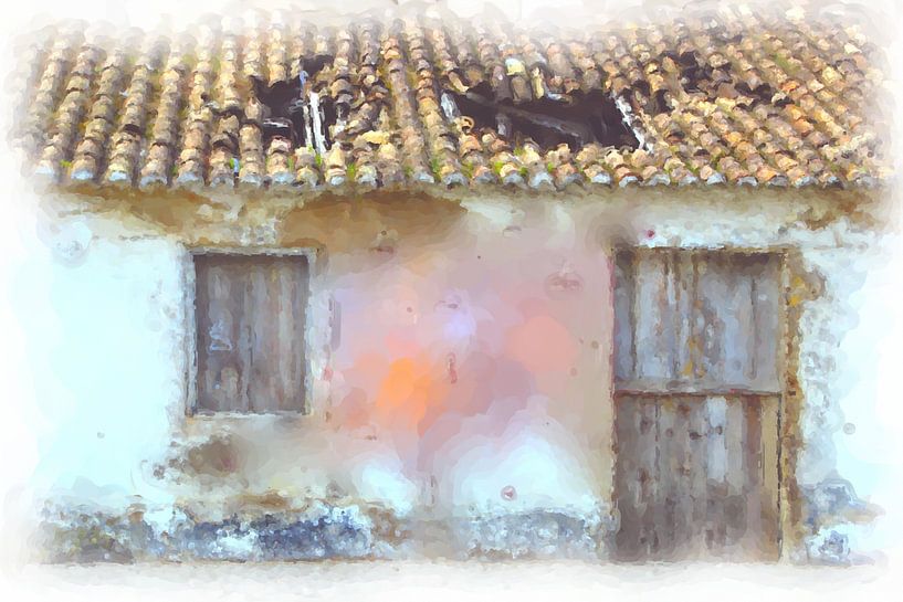 Neglected farm building by Maurice Dawson