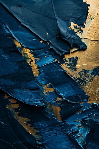 Textures in blue and gold