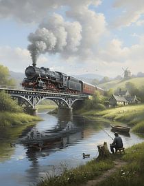 Crossing the River on a Clear Day by Regan Frederick