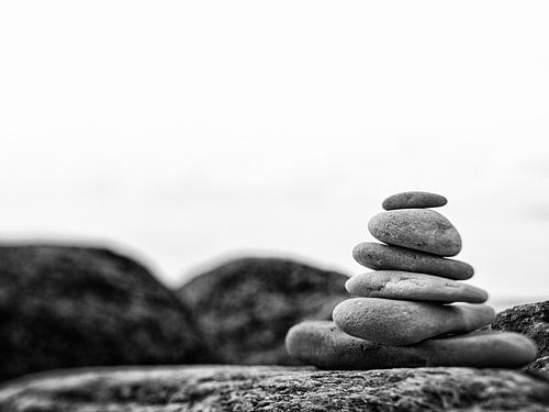 In balance, black and white