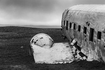 Dc-3 vliegtuigwrak IJsland van Menno Schaefer