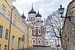 Kathedraal in straatbeeld in Tallinn, Estland van Jessica Lokker