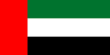 Drapeau des Émirats arabes unis sur de-nue-pic