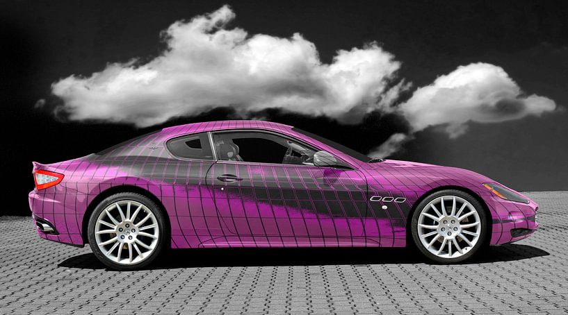 Maserati GranTurismo Art Car in Pink by aRi F. Huber