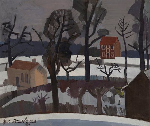 Jean Brusselmans.  Winterlandschap