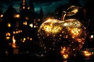Golden apple with lighting by Imperial Art House thumbnail