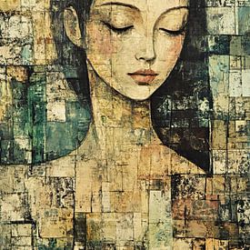 Woman with closed eyes by Art Whims