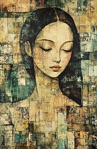 Woman with closed eyes by Art Whims