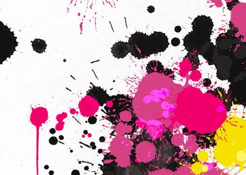 Éclaboussures de rose